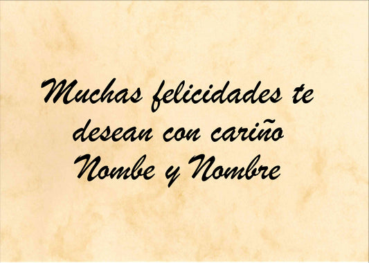 Felicitación Cumpleaños Nº1