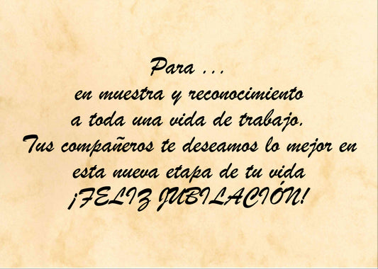 Felicitación Jubilación Nº1