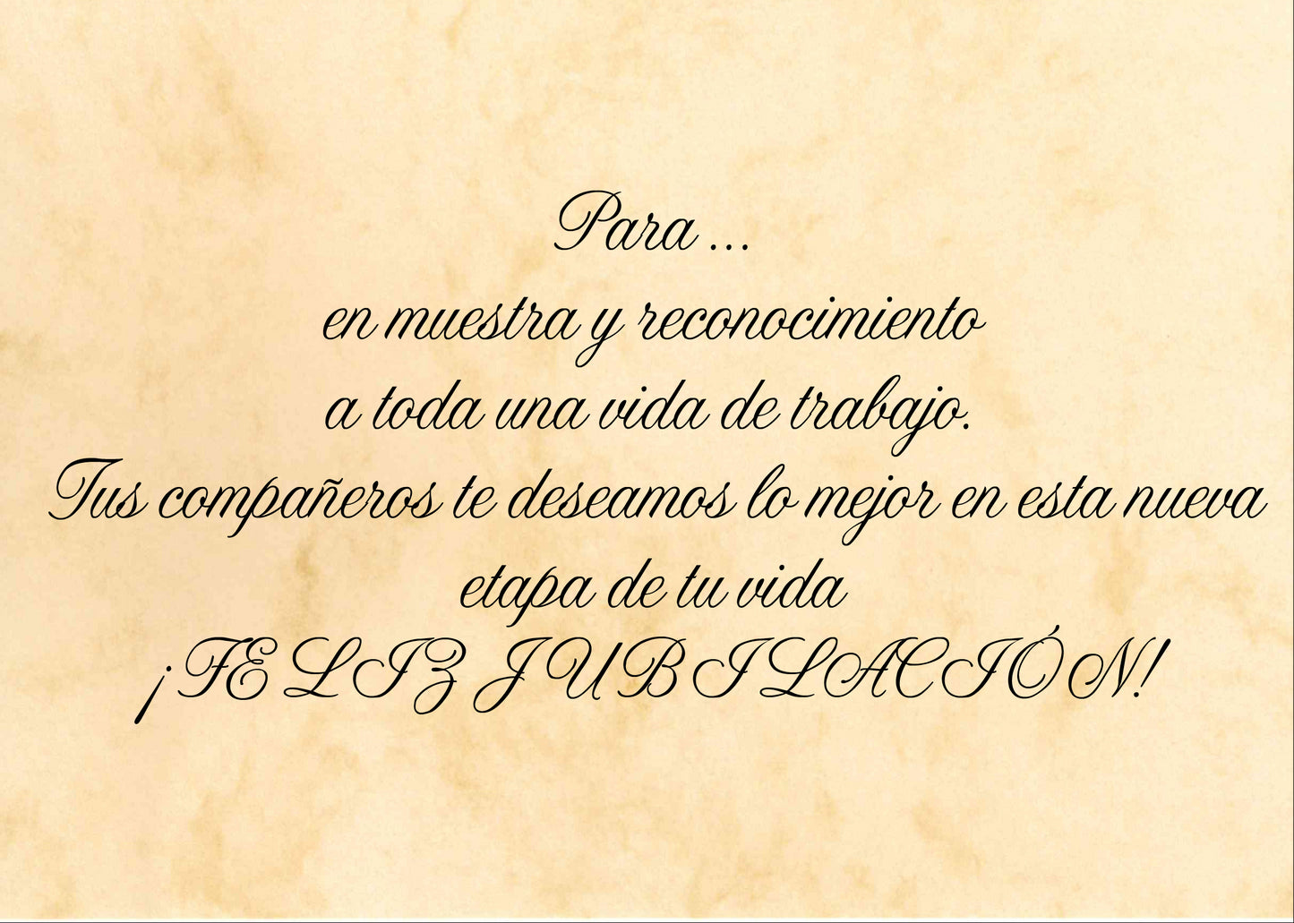 Felicitación Jubilación Nº1