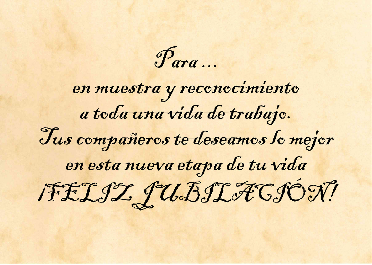 Felicitación Jubilación Nº1