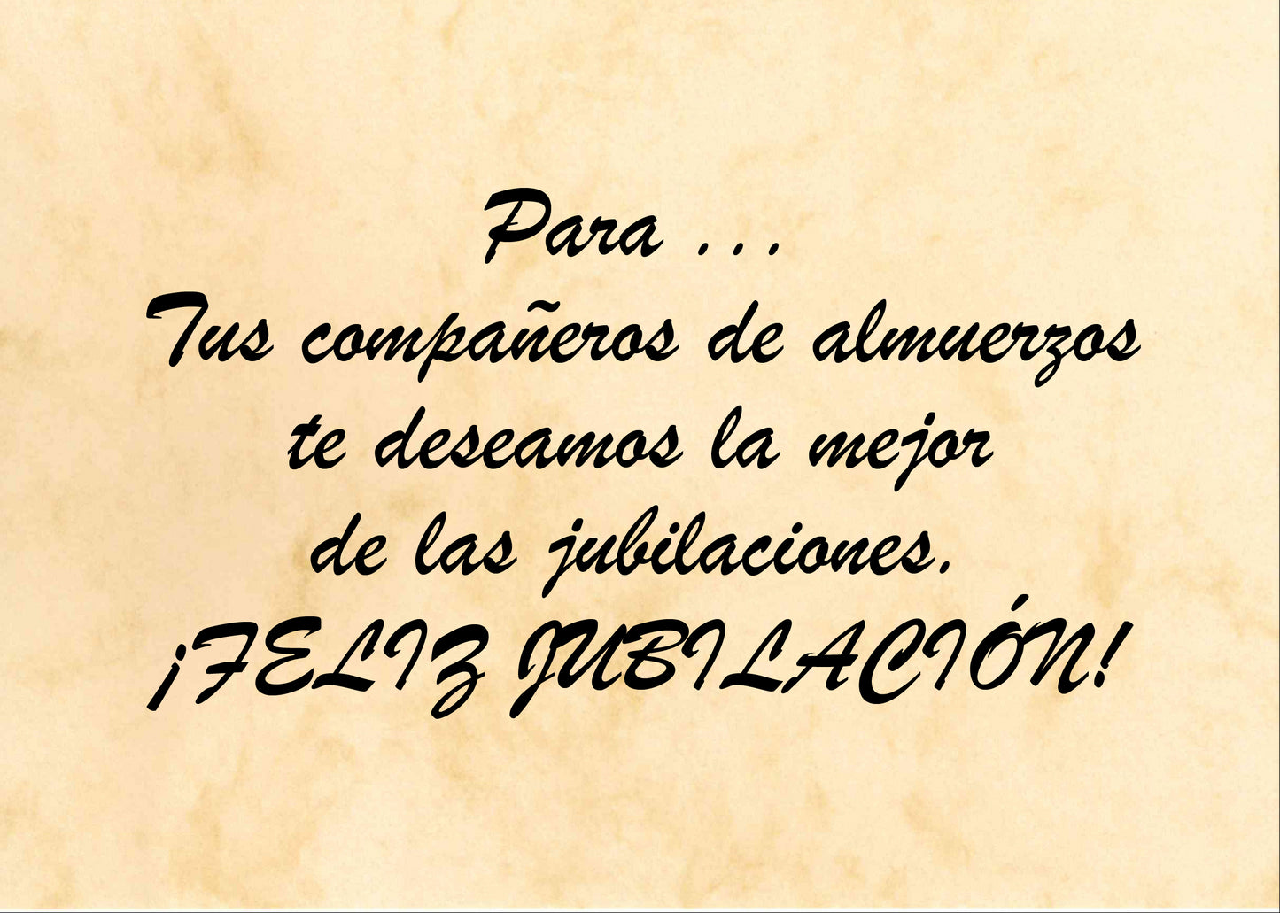 Felicitación Jubilación Nº2