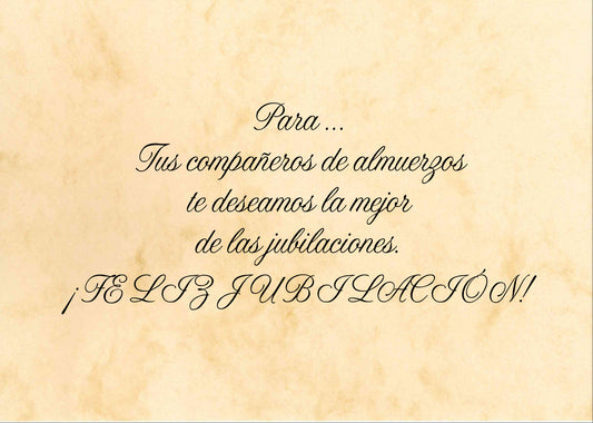 Felicitación Jubilación Nº2
