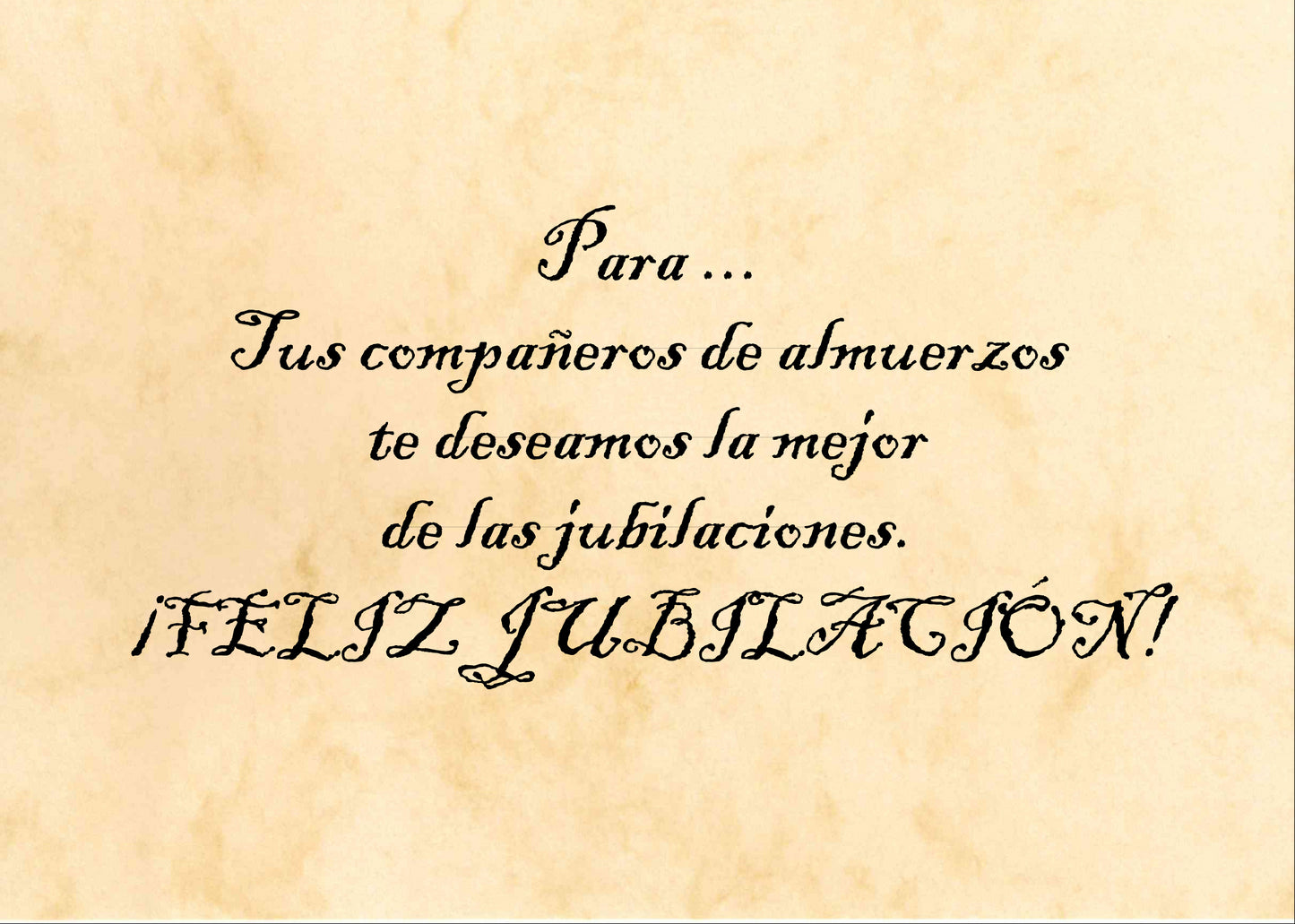 Felicitación Jubilación Nº2