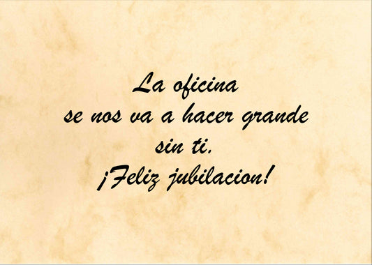 Felicitación Jubilación Nº3