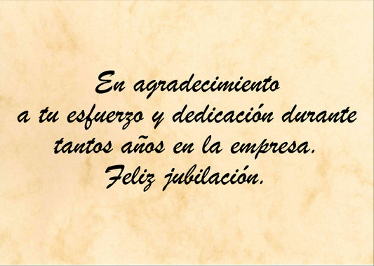 Felicitación Jubilación Nº6