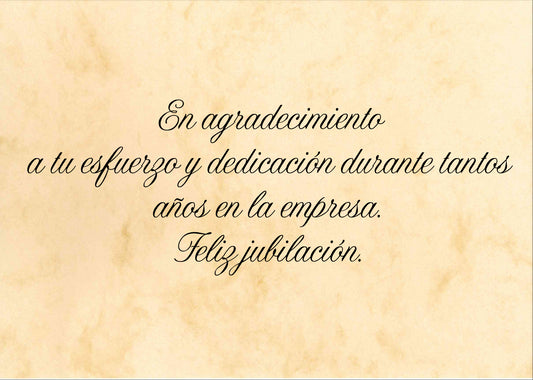 Felicitación Jubilación Nº6