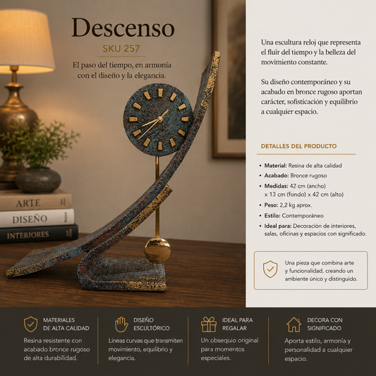 Reloj de mesa "DESCENSO"